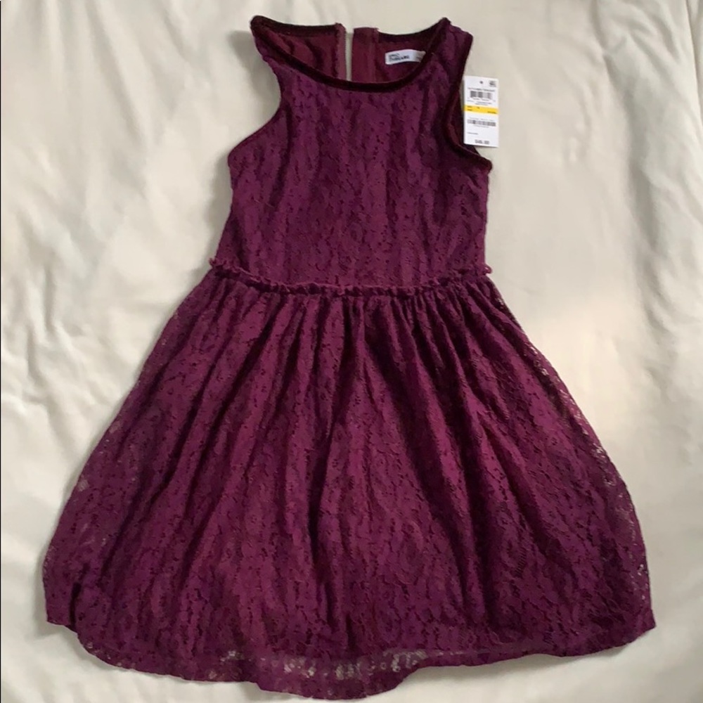 Purple lace dress